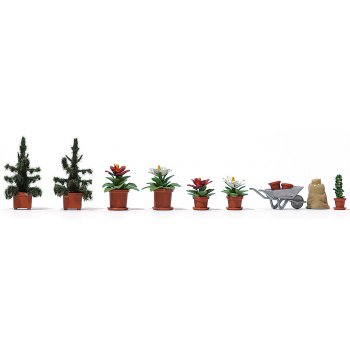 Weihnachtssterne (Blumen), fertig montiert und 2 Minifichten