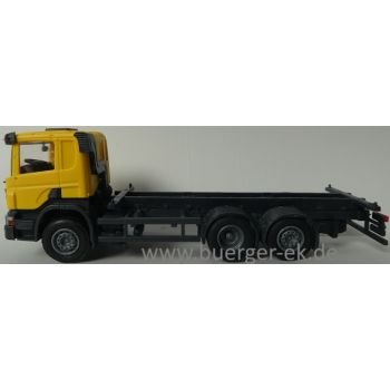 Scania LKW, 3achsig, Fahrerhaus gelb