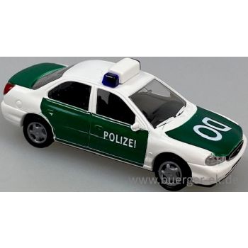 Ford Mondeo Stufenheck POLIZEI, Motorhaube weiße Bedruckung: DO, grün/weiß