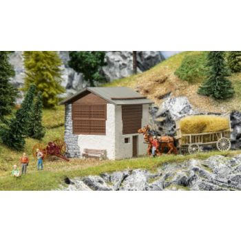 Heustadel Grubünden, 74 x 67 x 70 mm, Bausatz