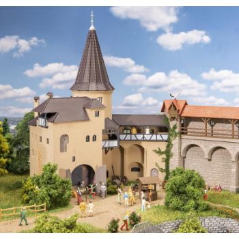 Pulverturm mit Wehrgang, 205 x 150 x 260 mm, Bausatz