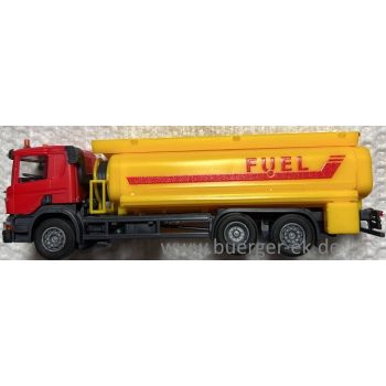 Scania Tank LKW, 3achsig, FUEL, rot/gelb