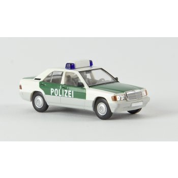 Mercedes-Benz 190E, POLIZEI, grün/weiß