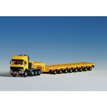 Mercedes-Benz SK HD Plattformmodulsattelzug, gelb