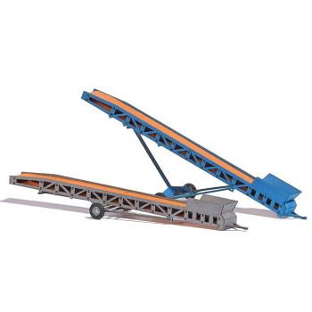 Förderbänder, Bausatz für 2 Förderbänder für Baustellen, Industrie und landwirtschaftliche Betriebe. Die Förderbänder können liegend und aufgestellt