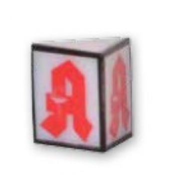 Reklameschild Apotheke mit LED-Beleuchtung. Zur Wandmontage. Wartungsfrei dank LED-Beleuchtung. L 0,95 x B 0,95 x H 0,95 cm