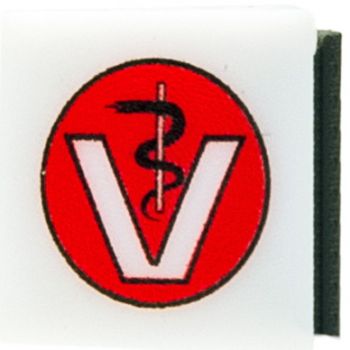 Reklameschild Tierarzt mit LED-Beleuchtung für Wandmontage, 0,95 x 0,95 x 0,95 cm