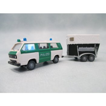 VW Typ2 Syncro der POLIZEI mit Pferdetransportanhänger, Reiterstaffel
