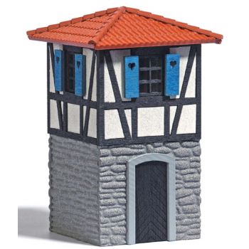 Weinberghäuschen, typisches Weinberghäuschen nach einem Vorbild aus Bensheim an der hessisches Bergstraße. Bausatz fertig koloriert. Größe: 40x40x64mm