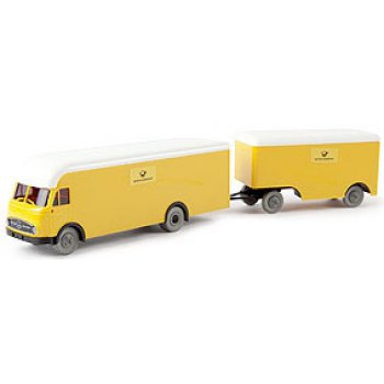 Mercedes-Benz LP 322 Möbelkoffer-Hängerzug, Deutsche Bundespost