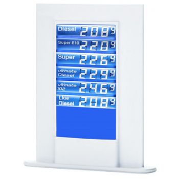 ARAL LCD Preisanzeige, zweiseitig, Funktionsmodell