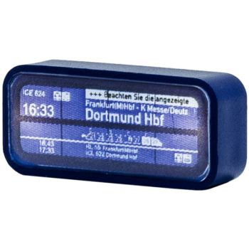 Moderner Zugzielanzeiger mit LED-Beleuchtung mit beidseitiger Anzeige, 2 x 0,5 x 0,9 cm