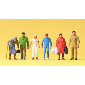 Passanten und Polizist