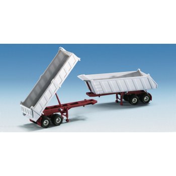 2 Meiller Kippsattelauflieger, verschiedene Ausführungen