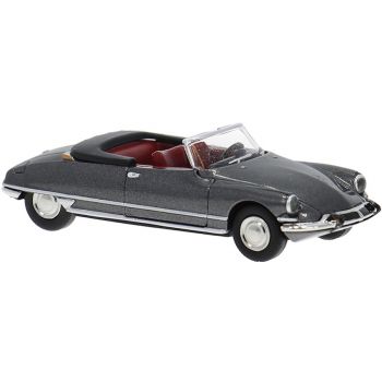 Citroen DS 19 Cabriolet offen in dunkelgrau metallic, Baujahr 1963