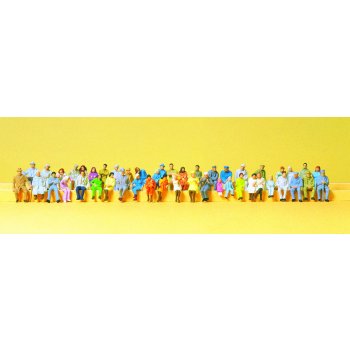 Sitzende Personen (48 Figuren)