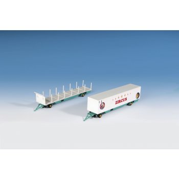 Zirkus Zeltstangen- und Kofferanhänger