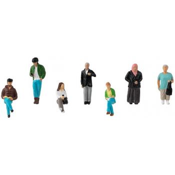 Wartende Personen, 7 Figuren