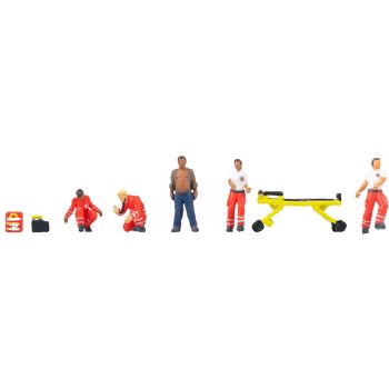 Rettungssanitäter, 5 Figuren und Zubehör