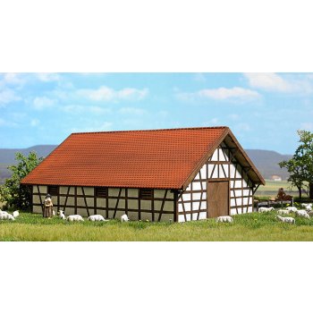 Schafsstall (16,6 x 12,7 cm, Höhe 7,3 cm)