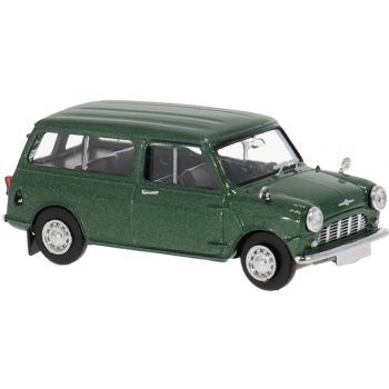 Austin Mini Countryman Woody, in helltürkis, Baujahr 1960