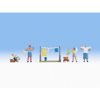 Waschtag, (4 Figuren und Zubehör)