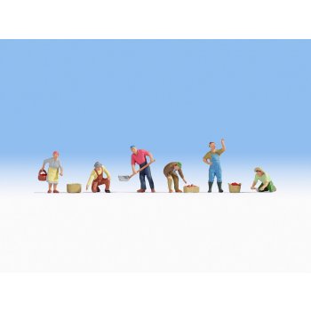 Erntehelfer, (6 Figuren und Zubehör)