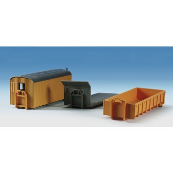 Baustellengeräte (2 Bauwagen, 2 Container)