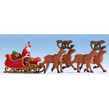 Weihnachtsmann mit Schlitten