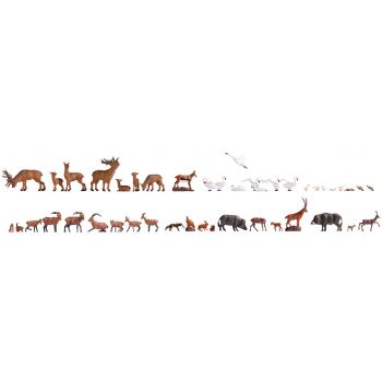 Mega-Spar-Set, Wildtiere, 45 Figuren