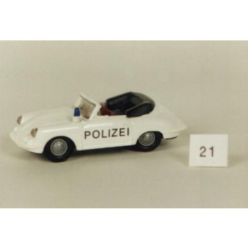 Porsche 356 Cabrio der AUTOBAHNPOLIZEI, weiß