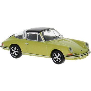 Porsche 911 targa, gold metallic mit schwarzem Dach, Baujahr 1964