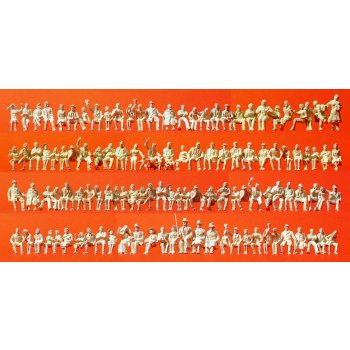 Sitzende Personen 120 UNBEMALTE Figuren