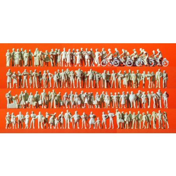 Reisende/Passanten, 120 UNBEMALTE Figuren