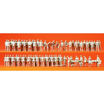 Feuerwehr POLIZEI etc., 60 UNBEMALTE Figuren