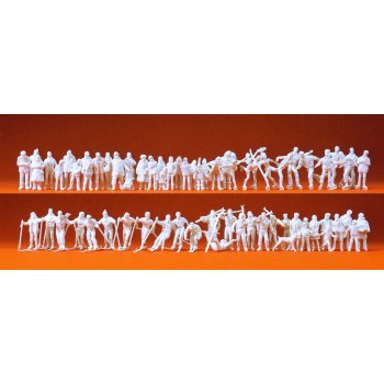 Im Winter, 65 UNBEMALTE Figuren