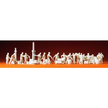 An der Güterhalle, 21 UNBEMALTE Figuren