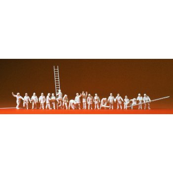Feuerwehrmänner modern, 20 UNBEMALTE Figuren