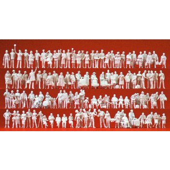 Am Bahnhof, 120 UNBEMALTE Figuren