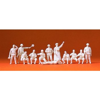 Rastende Infanterie, Feldgendarmen UNBEMALTE Figuren