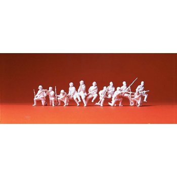 Mot.Schützen aufgesessen, UNBEMALTE Figuren