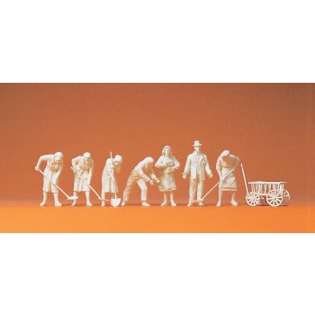 Trümmerfrauen, 7 UNBEMALTE Figuren