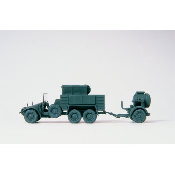 Krupp Scheinwerferkraftwagen Kfz 83 mit Generator und 60 cm Flakscheinwerfer auf Sonderanhänger SdAnH 51, Deutsches Reich 1939-1945, Bausatz