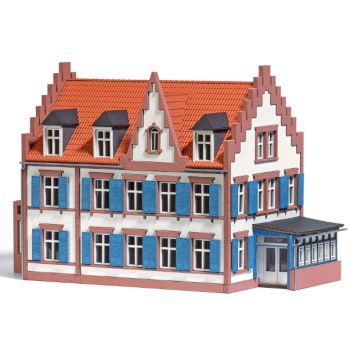 Carl Benz Wohnhaus, Bausatz, Größe 19x9,4x12,2 cm, Villa im Zentrum von Ladenburg ab 1905 lebte dort die Familie Benz, heute ist dort eine Austellung