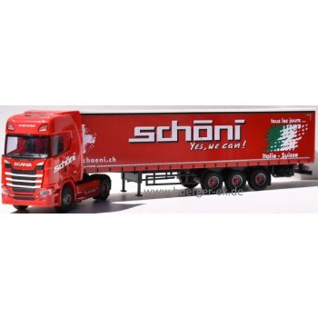 Scania Gardinenplanen-Sattelzug, Schöni - Yes, we can! - Italia-Suisse  - www.schoeni.ch