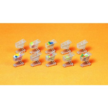 Einkaufswagen, 10 Stück im Bausatz