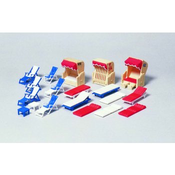 Liegestühle, Liegen, Strandkörbe (Bausatz)