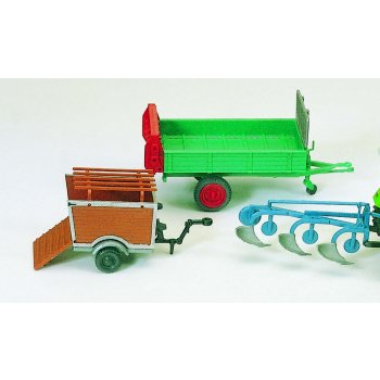 Landmaschinen-Set Pflug, Anhänger...