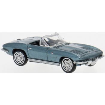 Chevrolet Corvette C2 Cabrio, türkisgrün metallic, Verdeck offen, Baujahr 1962