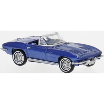 Chevrolet Corvette C2 Cabrio, blau metallic, Verdeck offen, Baujahr 1962